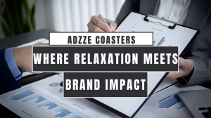 Elevate your brand’s visibility with Adzze’s innovative advertising coasters